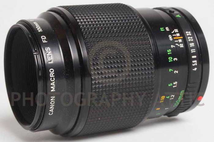 Canon 100mm f/4 Macro FD  35mm interchangeable lens