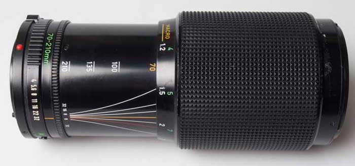 Canon 70-210mm f/4 FD zoom 35mm interchangeable lens