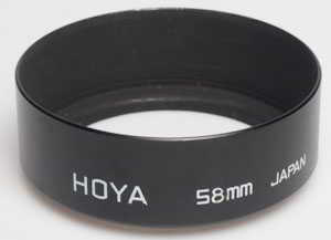Hoya 58mm Metal Lens hood