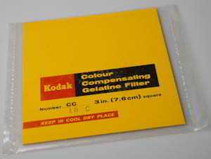 Kodak Wratten CC10C Cyan  gelatin filter 75mm square  Filter