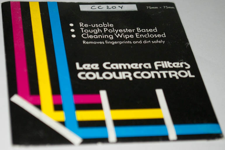Lee 75mm square CC20Y Polyester Filter Filter