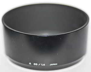 Minolta 85mm f/1.4 plastic barrel Lens hood