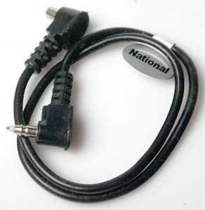 National 12in Straight cable extension Flash cable