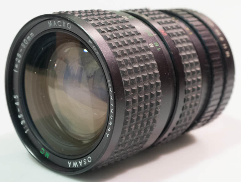Osawa 28-80mm f/3.5-4.5 Pentax PK Zoom 35mm interchangeable lens