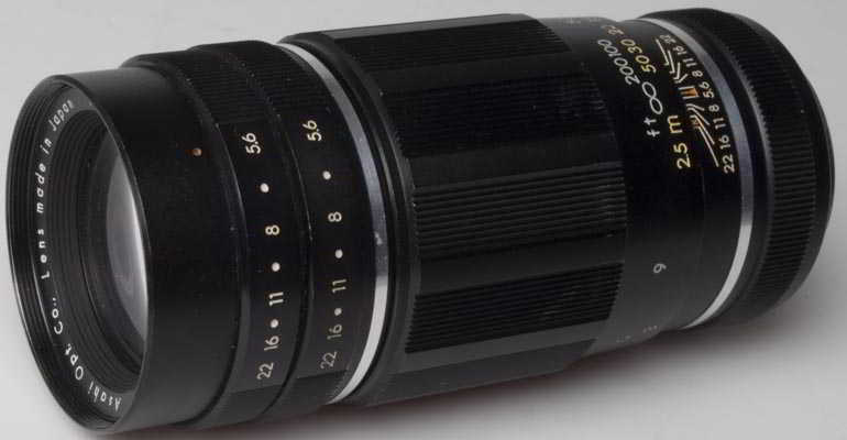 Pentax Takumar 200mm f/5.6 35mm interchangeable lens