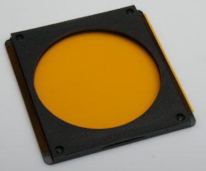 Unbranded Orange filter gel with filter holder A-series