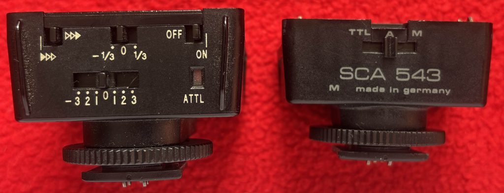 Metz SCA 3000 and SCA 300 modules side by side