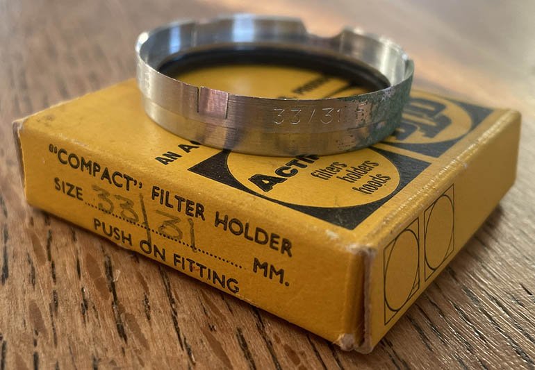 Used BDB 33mm 31mm push on filter holder
