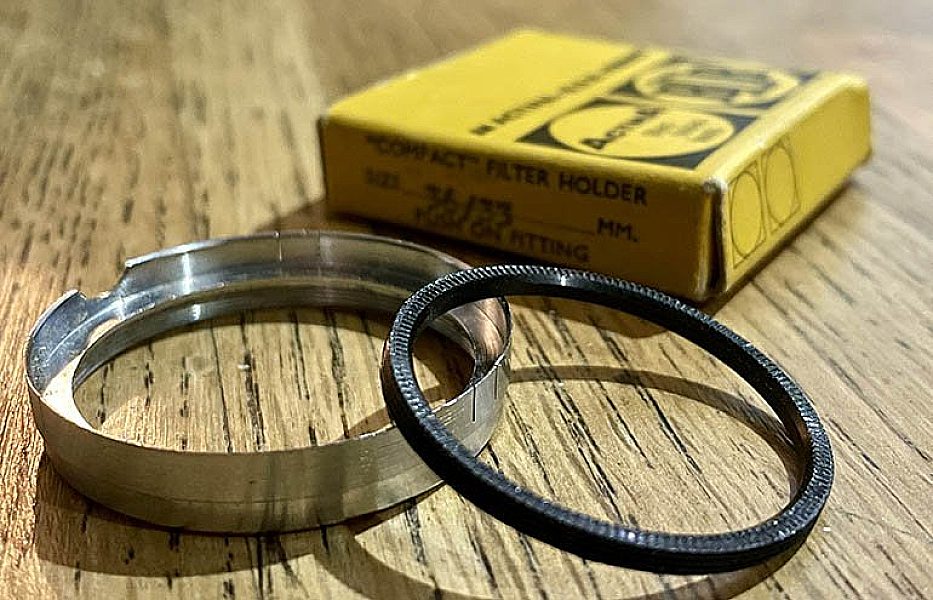 Second hand BDB 36mm 33mm push on filter holder