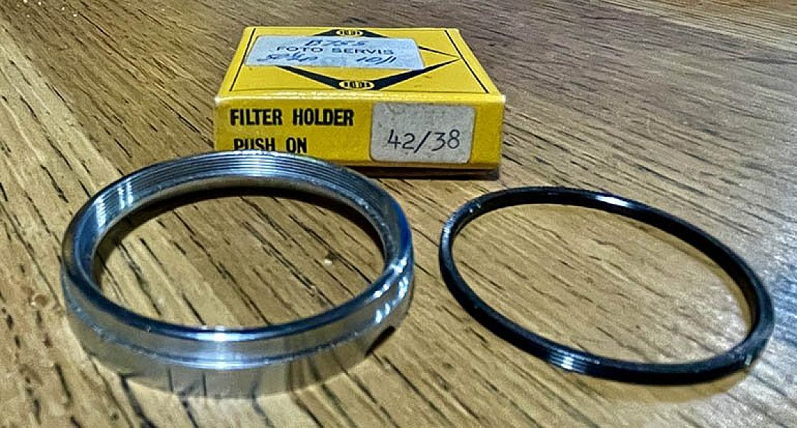 Pre-owned BDB 42mm 38mm push on filter holder