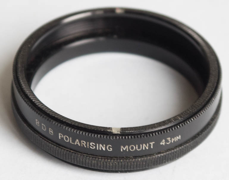 BDB 43mm polariser filter mount Filter