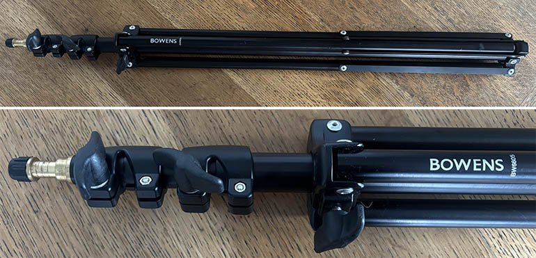 Second hand Bowens 6605 3 section flash stand