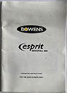 Bowens Esprit Digital DX (Instruction manual) £5.00