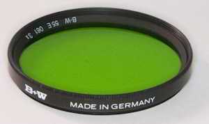 B+W 55mm Green G 061 (3x) Filter