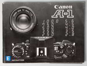 Canon A-1 Instruction manual