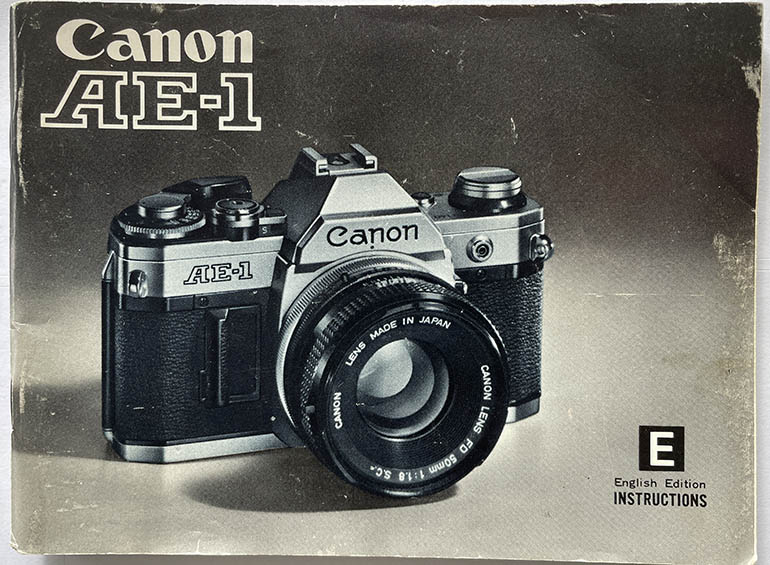 Canon AE-1 Instruction manual