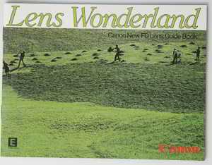 Canon Lens Wonderland Instruction manual