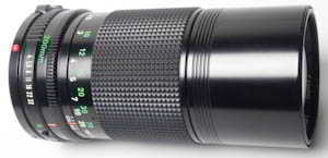 Canon 200mm f/4 FD  35mm interchangeable lens