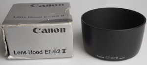 Canon ET-62II, boxed Lens hood