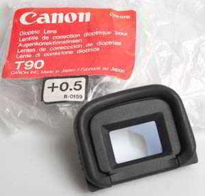 Canon T90 Dioptric Lens +0.5 Eyesight correction 