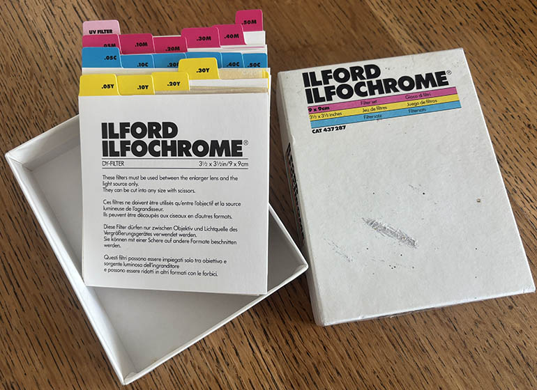 Ilford Ilfochrome filter set 9x9cm Darkroom