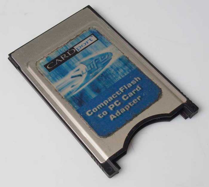 Delkin CardPort CF to PC Card Adaptor Memory card