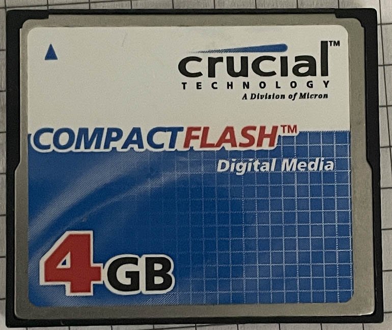Second hand Crucial Technology 4GB CompactFlash