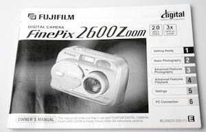 Fujifilm Finepix 2600 Instruction manual