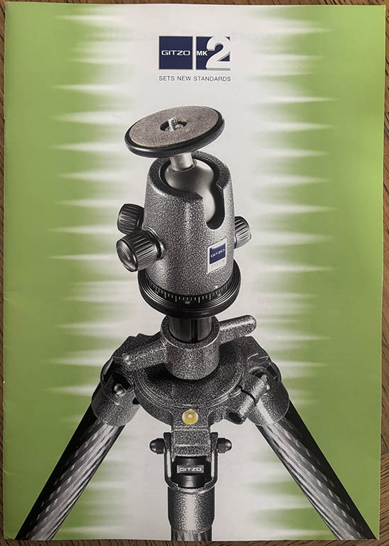 Gitzo MK2 tripods 1999 Leaflets & Brochures