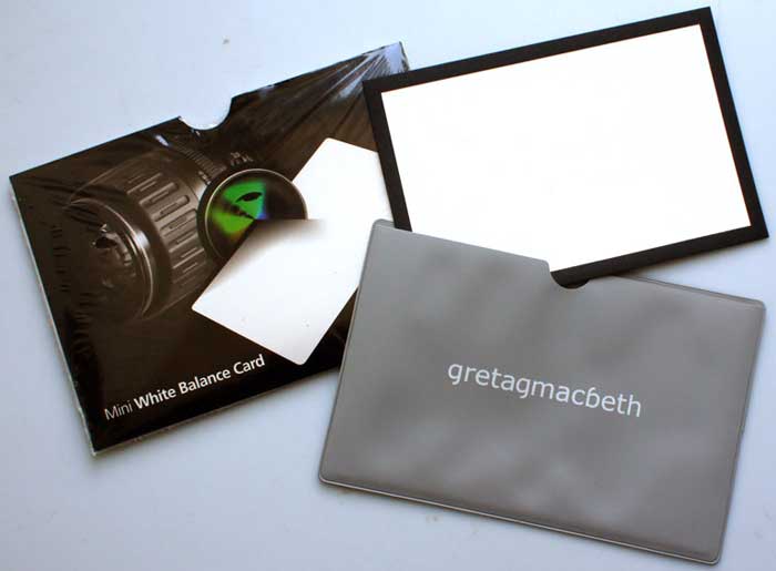 Gretag Macbeth Mini White Balance Card Exposure meters