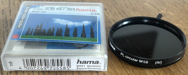 Hama 58mm circular polarising Filter
