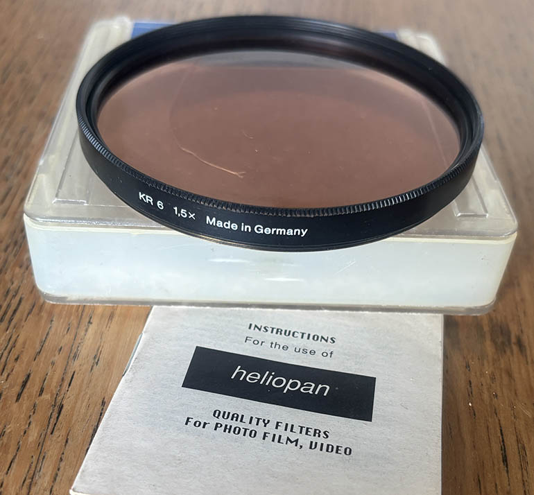 Heliopan 72mm KR 6 Wratten 81EF Filter