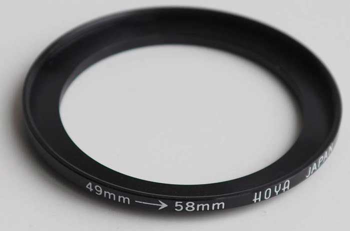 Hoya 49-58mm Stepping ring