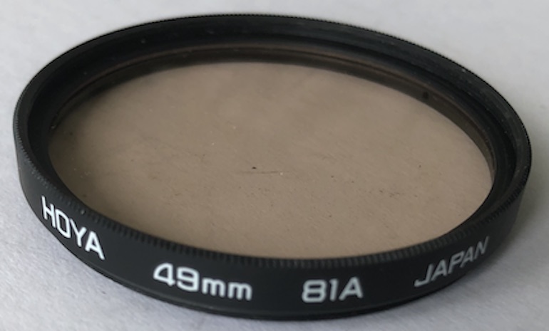 Hoya 49mm 81A warm Filter