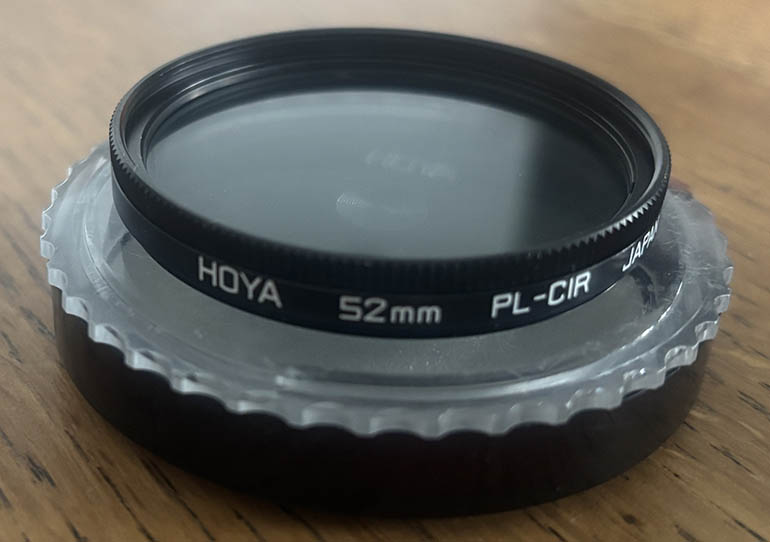 Hoya 52mm circular polarising Filter