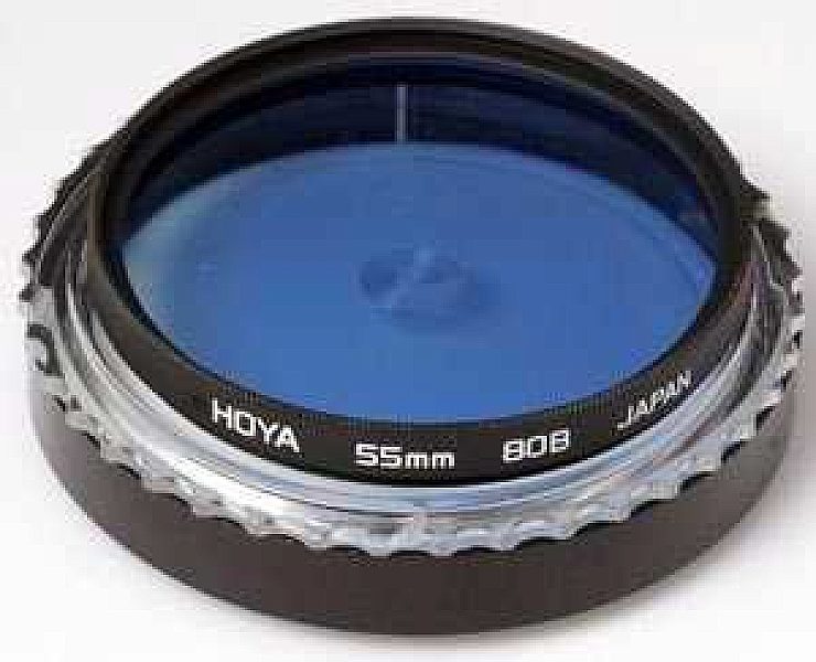 Pre-owned Hoya 55mm 80B Blue
