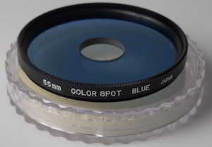 Hoya 55mm Color Spot Blue Filter