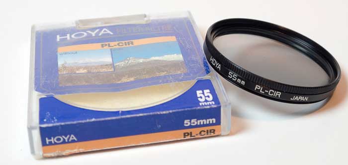 Hoya 55mm circular polarising Filter