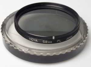 Hoya 58mm polarising Filter
