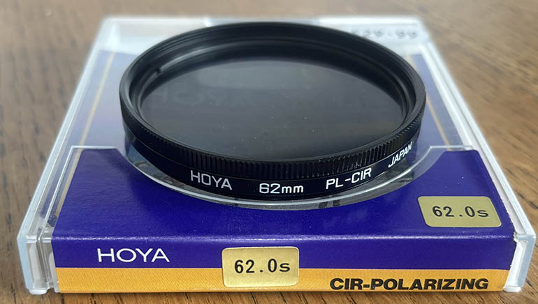 Hoya 62mm circular polarising Filter