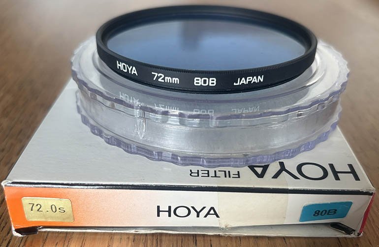 Second hand Hoya 72mm 80B Blue