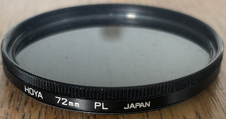 Hoya 72mm polarising Filter