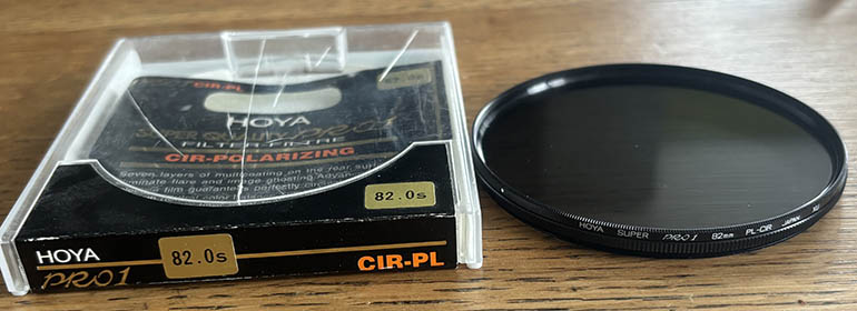 Hoya 82mm Pro 1 circular polarising Filter