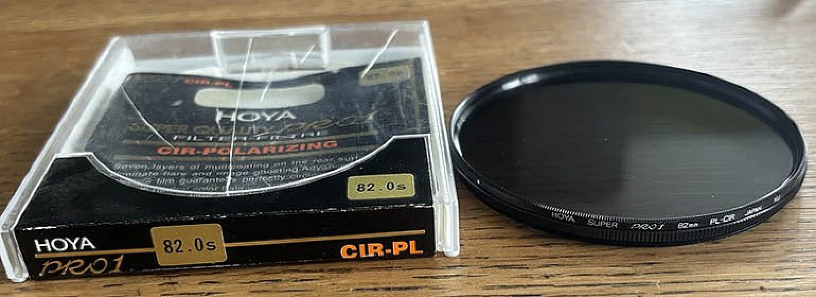 Used Hoya 82mm Pro 1 circular polarising