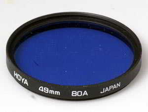 Hoya 49mm 80A blue Filter