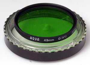 Hoya 49mm G (X1) green Filter