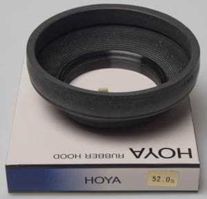 Hoya 52mm rubber Lens hood