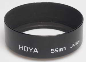 Hoya 55mm Metal Lens hood