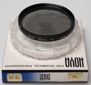 Hoya 55mm polarising boxed Filter