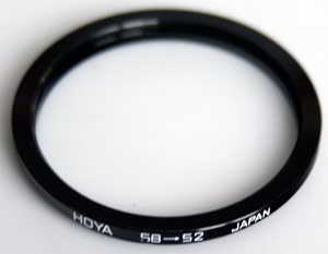 Hoya 58-52mm Stepping ring